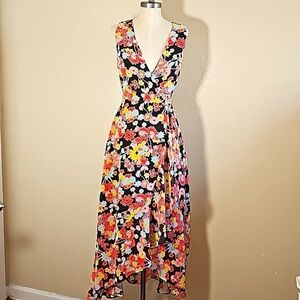 ModCloth Floral Wrap Maxi Dress